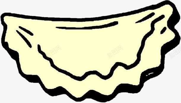 手绘大饺子png免抠素材_88icon https://88icon.com 卡通 大饺子 手绘 面食