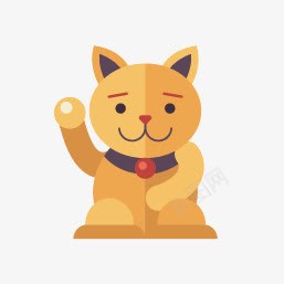 卡通招财猫png免抠素材_88icon https://88icon.com 动物 卡通 招财猫