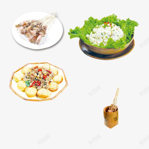 中华美食png免抠素材_88icon https://88icon.com 中国风 烧烤 美食 透明