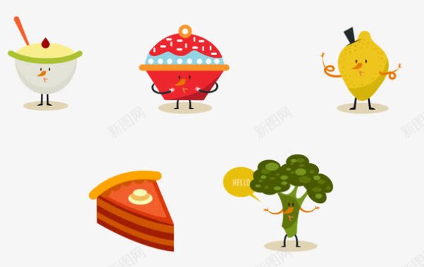 蔬菜水果拟人化图标图标