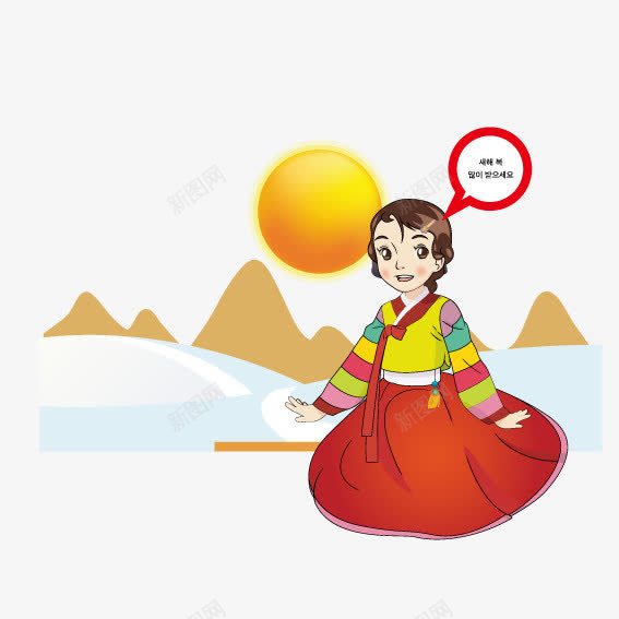 古装汉服png免抠素材_88icon https://88icon.com 古装 河流 高山