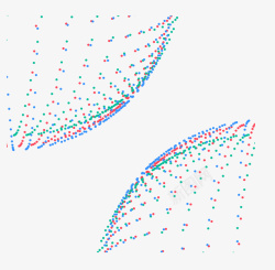 彩色波点抽象图矢量图素材
