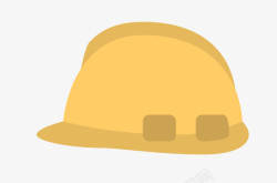 黄色手绘的安全帽素材