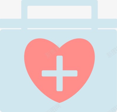 扁平化医疗爱心救援图标图标