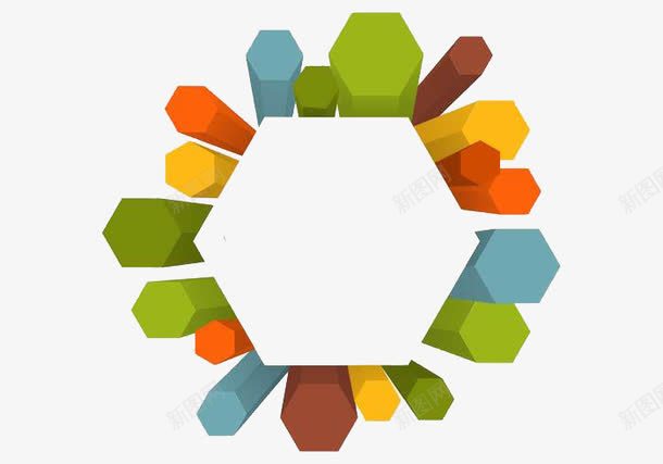 2017最新科技装饰psd免抠素材_88icon https://88icon.com 彩色系 方块儿 科技 高清PNG素材