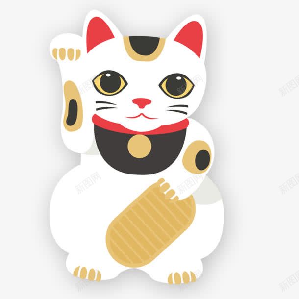 白色招财猫png免抠素材_88icon https://88icon.com PNG图形 PNG装饰 卡通 招财猫 白色 装饰