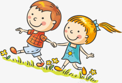 卡通儿童矢量图素材