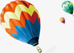彩色手绘氢气球海报素材