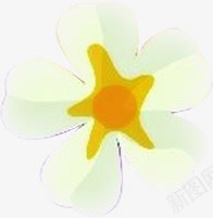 黄白色手绘花朵装饰png免抠素材_88icon https://88icon.com 花朵 装饰 黄白色