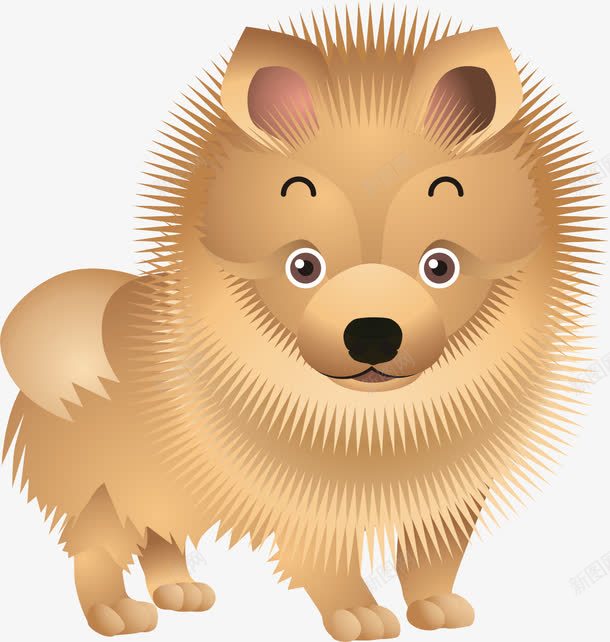 卡通png免抠素材_88icon https://88icon.com 博美犬 卡通 卡通博美 松鼠犬