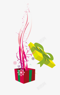 礼盒彩带素材