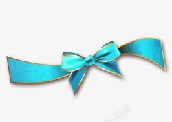 蓝色丝带素材