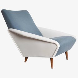 浅蓝色小清新装饰休息椅素材