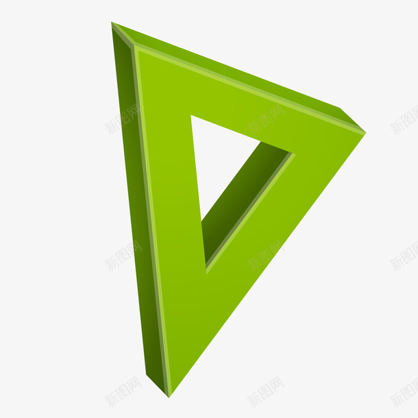 绿色三角形png免抠素材_88icon https://88icon.com 三角形 绿色三角形 绿色素材