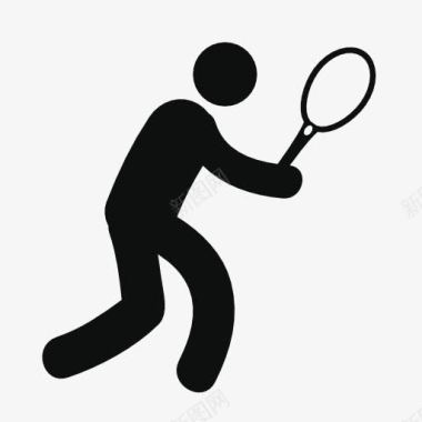 网球打网球图标图标