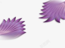 紫色重叠花瓣素材