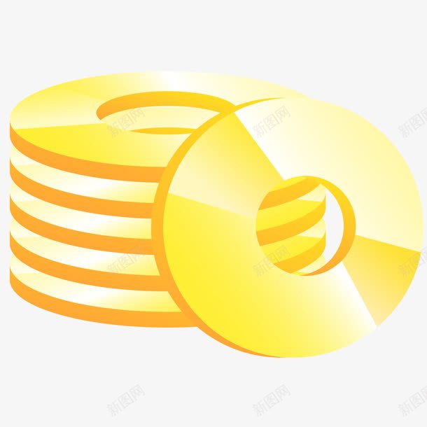 金色光碟图形png免抠素材_88icon https://88icon.com 光碟 图形 金色