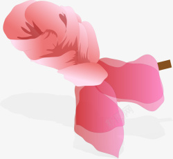 粉色丝巾矢量图素材