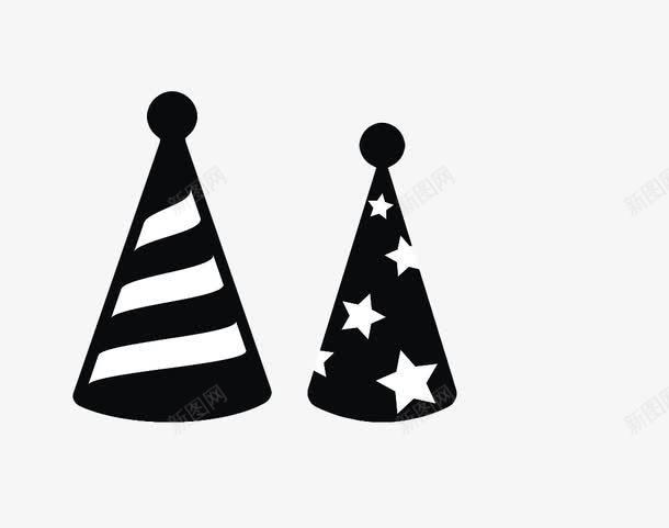 手绘黑色节日锥形帽png免抠素材_88icon https://88icon.com 帽子 斗笠 斗笠帽子 节日帽 锥形帽 雨具 黑色手绘