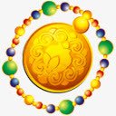 黄色手链金币png免抠素材_88icon https://88icon.com 手链 金币 黄色