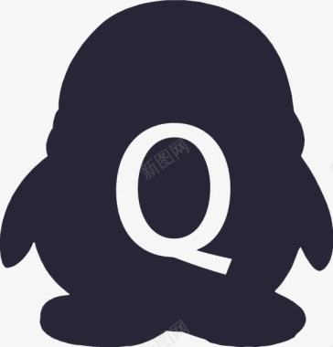 Q币充值矢量图图标图标