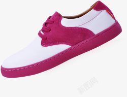 粉白色夏季男鞋素材