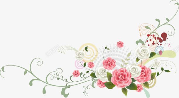 创意海报卡通花朵植物png免抠素材_88icon https://88icon.com 创意 卡通 植物 海报 花朵 设计