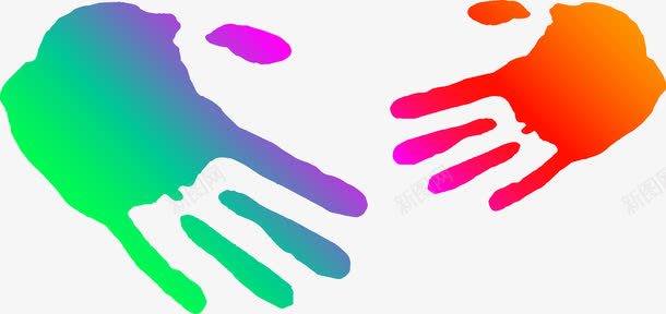 手掌印矢量图ai免抠素材_88icon https://88icon.com 手势 手掌印 掌印 矢量图
