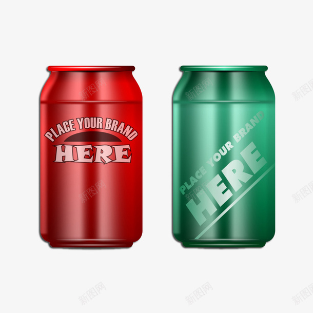 两罐饮料包装psd_88icon https://88icon.com 两罐饮料 饮料