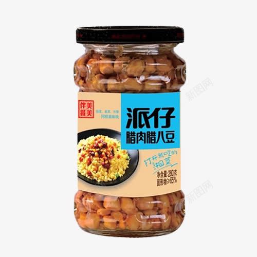 派仔腊肉腊八豆png免抠素材_88icon https://88icon.com 产品实物 腊八豆