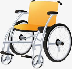 轮椅病人黄色轮椅素材