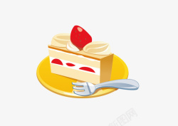 蛋糕卡通矢量图素材