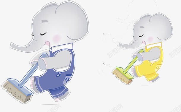 正在打扫的小象画面png免抠素材_88icon https://88icon.com 一尘不染 小象 干净 打扫 打扫画面 扫尘 扫尘的画面