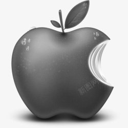 灰色苹果水果苹果水果图标素材