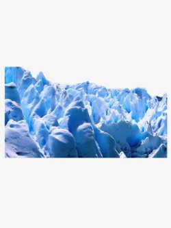 蓝色冰川风景素材