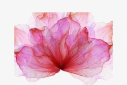 红色水墨花矢量图素材