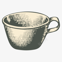 手绘杯子素材
