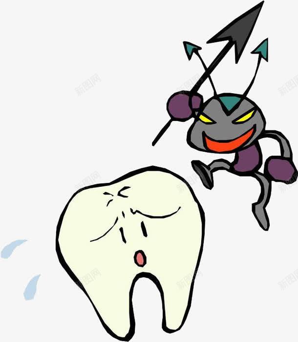 牙疼的细菌png免抠素材_88icon https://88icon.com 免抠素材 烂牙 牙疼 细菌