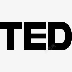 TED特德TEDx社会雕文图标高清图片