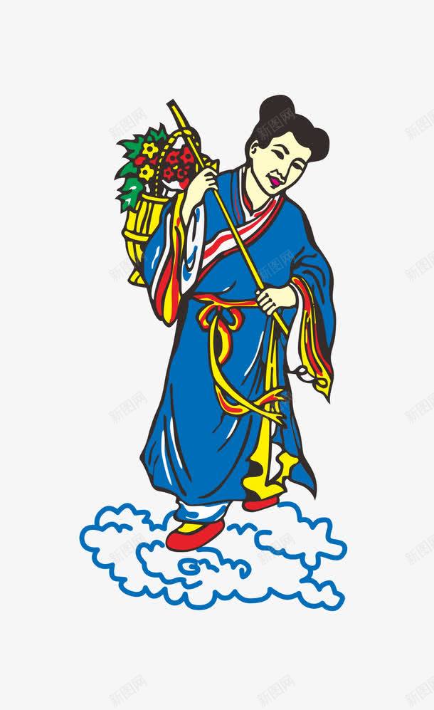 八仙蓝采和png免抠素材_88icon https://88icon.com 人物素材 八仙 八仙图片大全 八仙法器 神仙