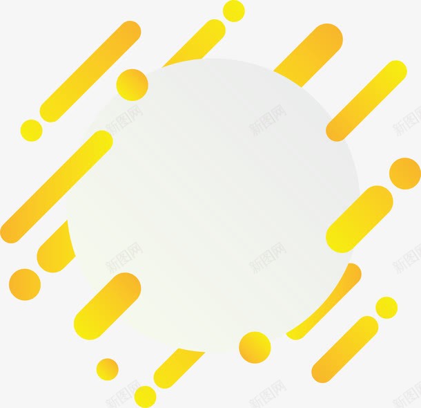 黄色条纹波点边框png免抠素材_88icon https://88icon.com 抽象装饰框 矢量png 艺术感 艺术边框 黄色条纹 黄色波点