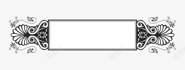 黑白线条图框png免抠素材_88icon https://88icon.com 免费 图框 线条 黑白