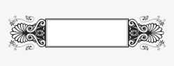 黑白线条图框素材