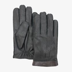 黑灰色真皮手套素材