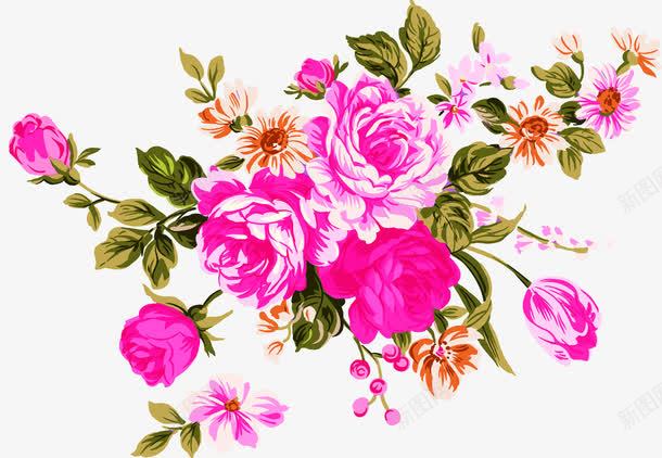 唯美中式优美花朵植物装饰png免抠素材_88icon https://88icon.com 中式 优美 植物 花朵 装饰