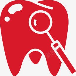 牙红色的健康图标png免抠素材_88icon https://88icon.com Tooth red 牙 红色的