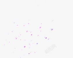 粉紫色漂浮墨迹装饰素材