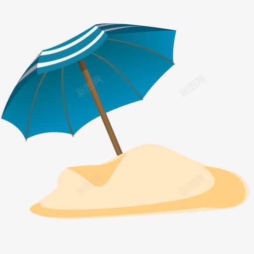 阳伞Sand肖像png免抠素材_88icon https://88icon.com parasol sand 沙子 阳伞