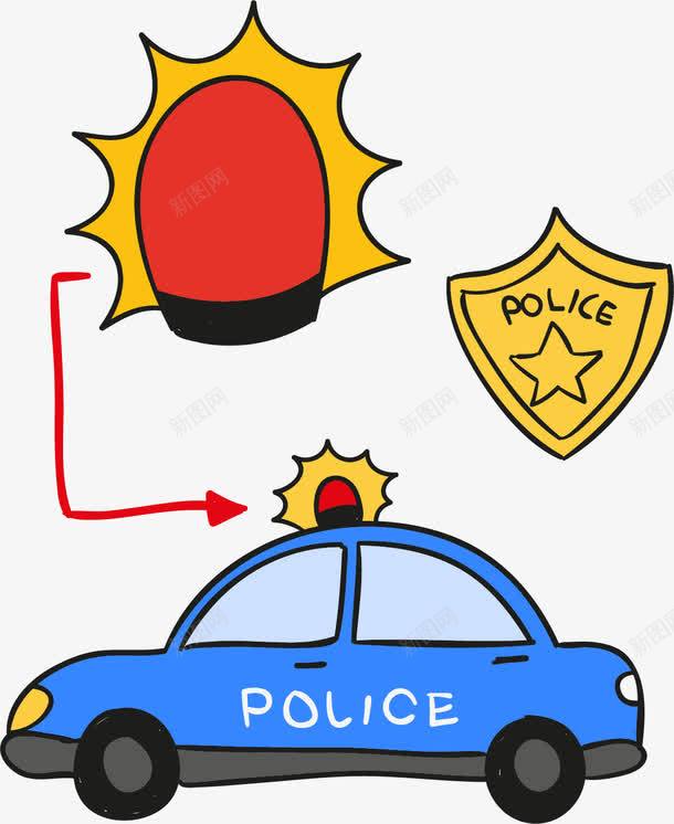 警车警灯元素png免抠素材_88icon https://88icon.com png 元素 警灯 警车