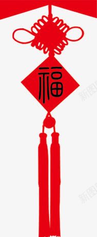 新年福气中国结png免抠素材_88icon https://88icon.com 中国 新年 福气 设计